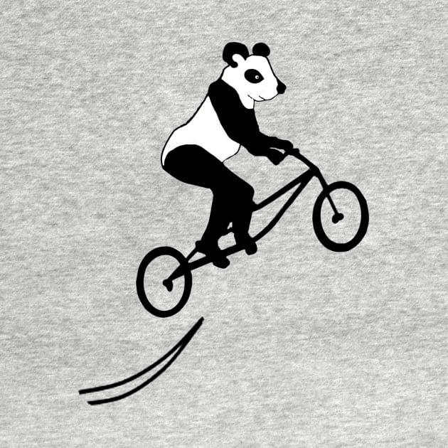 Panda On stunt Bike by jandavies